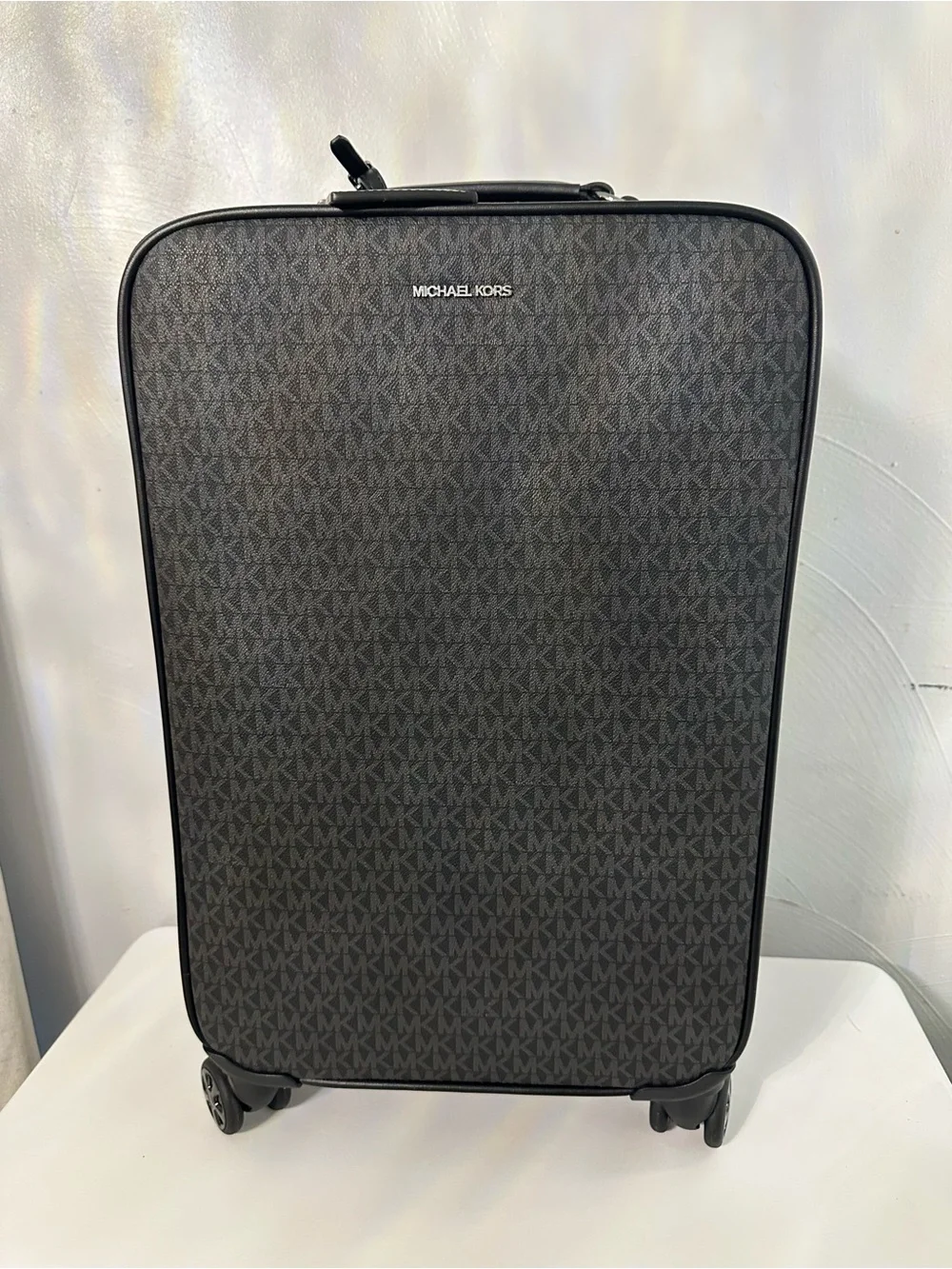 Michael Kors Charcoal/Black Signature Carry-On Spinner
